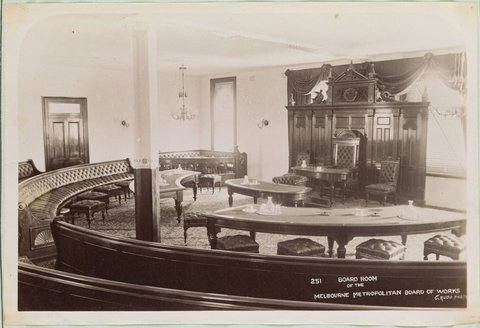 Board Room of the Melbourne Metropolitan Board of Works, 1892–1900