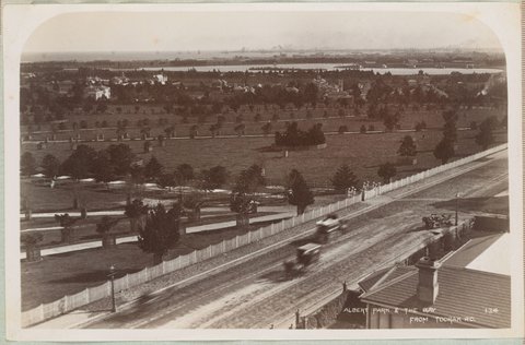 Albert Park & Bay from Toorak Rd, 1892–1900