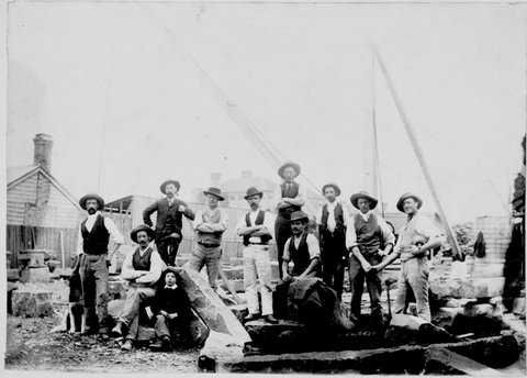 Sheldon Stone Yard, Hoddle Street, Richmond, 1880–1900