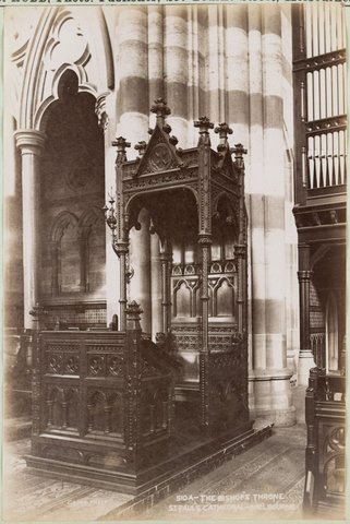 The Bishop's Throne St Paul's Cathedral Melbourne, 1892–1900