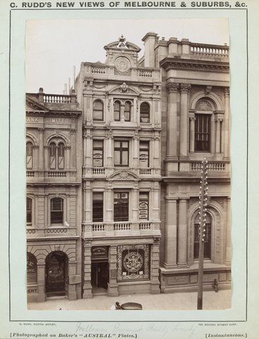 Melbourne Permanent Building Society [31 Queen Street], 1886–87