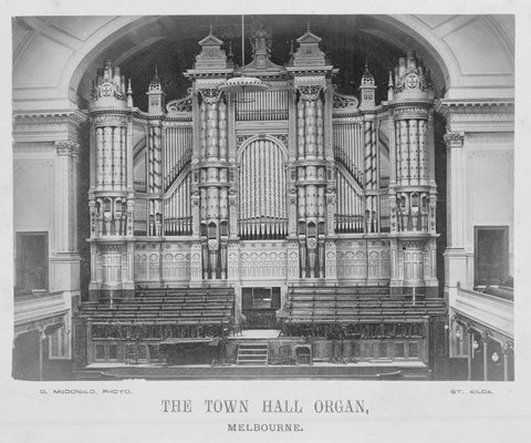 The town hall organ, Melbourne [Vic.], 1870–85