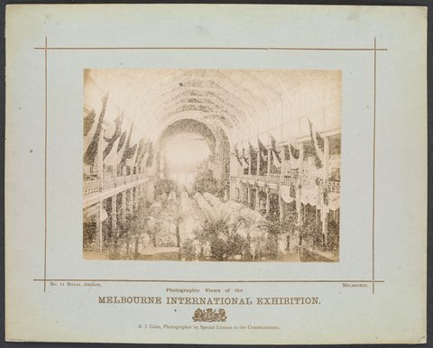 The wool show at the Melbourne International Exhibition, 1880–81