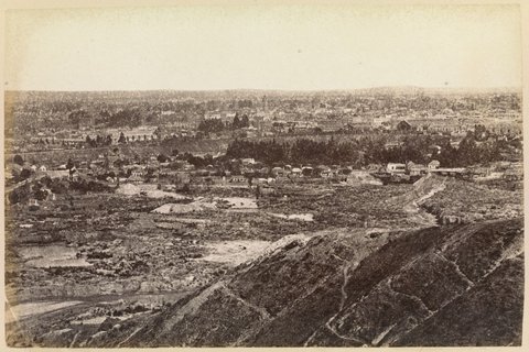 Ballarat. West View from Black Hill 100 Miles N from Melbourne, 1870–80
