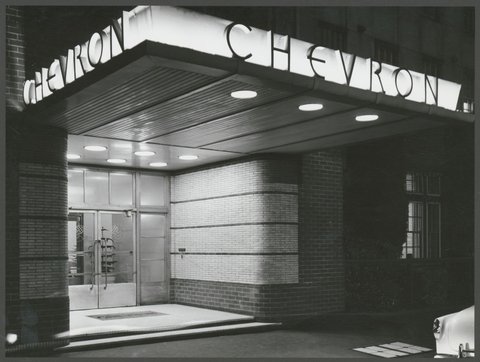 "Chevron Hotel, corner Commercial Road and St.Kilda Road, Prahran", 1954