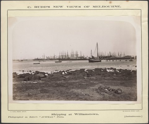 Shipping at Williamstown, 1886–87