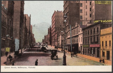 Queen Street, Melbourne, Victoria, 1895–1915