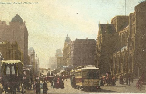 Swanston Street, Melbourne, c. 1906