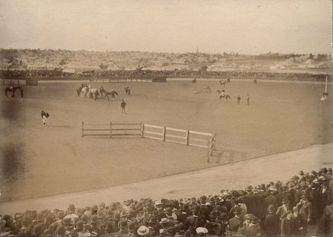 Royal Agricultural Showgrounds Flemington showing portion of the new course September 1903