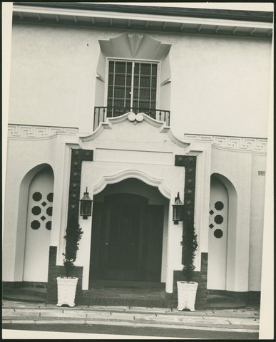 Doorway and window, Irving Road, Toorak, Vic, 1973
