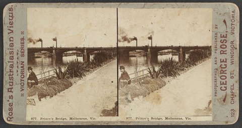 Prince's Bridge, Melbourne, Vic, 1890–1900