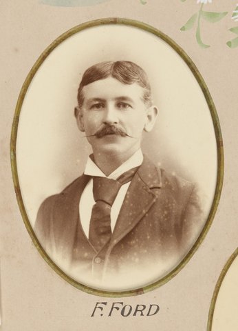Framed photographs of Joseph Kilmartin and staff of the Camberwell Railway Station presented to Joseph Kilmartin Esq, 1900
