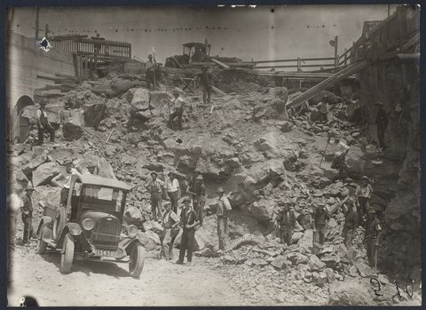 South Kensington to West Footscray, earthworks, 1927–28