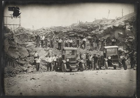 South Kensington to West Footscray, earthworks, 1927–28