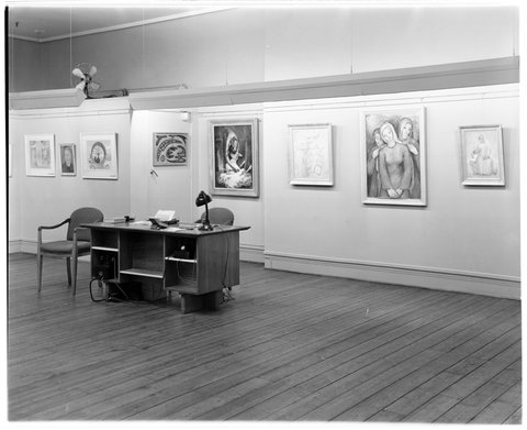 George Bell Tribute exhibition at Georges Gallery, 162 Collins Street, Melbourne, 1948