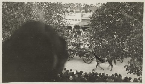 Fitzroy Street, St. Kilda during Duke of Gloucester's visit 1934