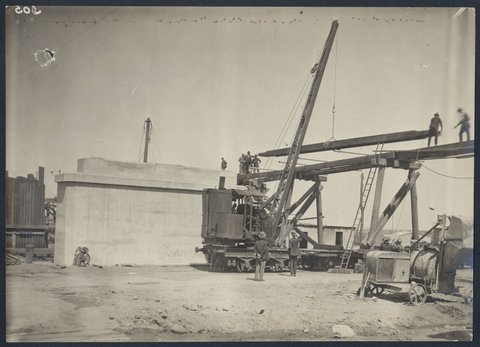 "South Kensington to West Footscray, railway construction", 1926