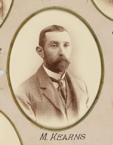 Framed photographs of Joseph Kilmartin and staff of the Camberwell Railway Station presented to Joseph Kilmartin Esq, 1900
