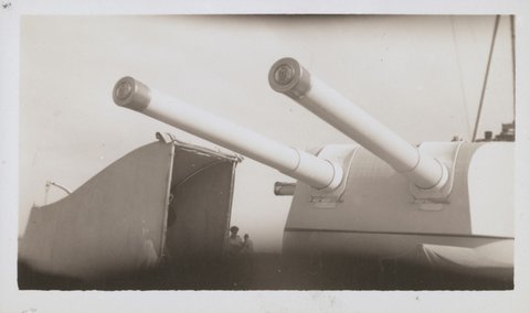 H.M.A.S. Australia in Port Phillip Bay, 1946