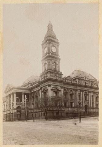 Town Hall Melb, 1895