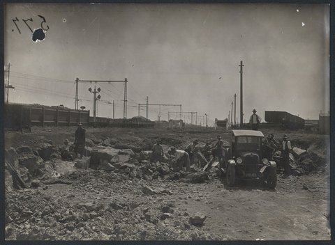South Kensington to West Footscray, earthworks, 1927–28