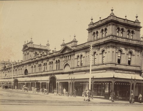 Eastern Market, Bourke Street East, south side, 1888?