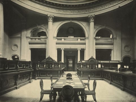 Interior, National Bank of Australasia, 279 Collins Street, Melbourne, 1890
