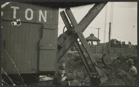 South Kensington to West Footscray, earthworks, 1926–27