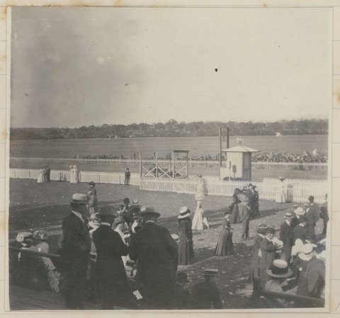 "Flemington Race Track, Dec. 1909"