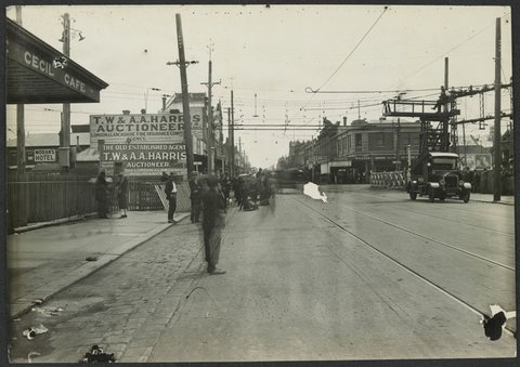 South Kensington to West Footscray, street scenes, 1926–27