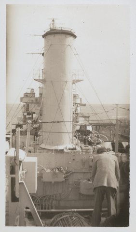 H.M.A.S. Australia in Port Phillip Bay, 1946