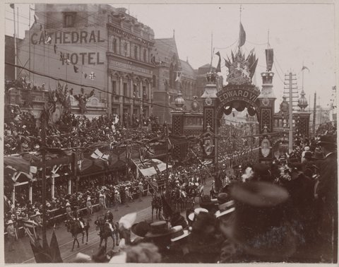 Opening of first parliament May 9th 1901 Melbourne Vic