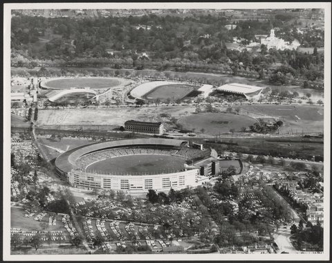 Aerial views of the Melbourne Cricket Ground, 1952–54