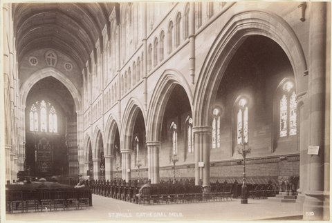 St Paul's Cathedral Melb[ourne - the nave], 1886–87