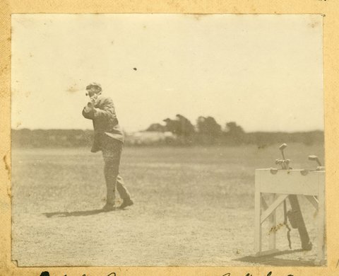 Golfers on the Royal Melbourne Golf Club course, 1907