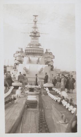 H.M.A.S. Australia in Port Phillip Bay, 1946