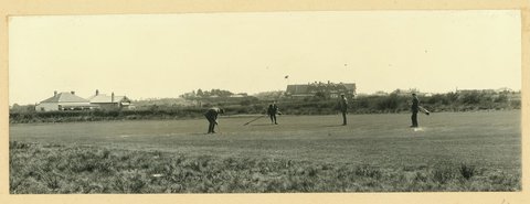 "Championship doubles of Australasia, Royal Melbourne Golf Club, Sandringham, Vic.", 1909