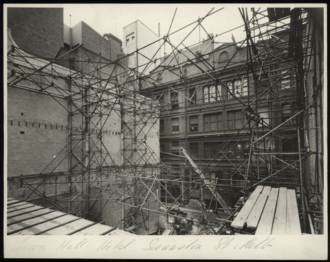 "Town Hall Hotel, Swanston St. Melb.", 1941–45