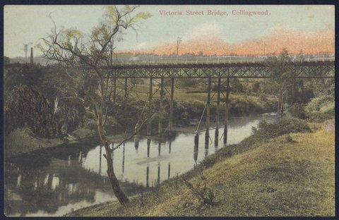 Victoria Street Bridge, Collingwood, 1900s