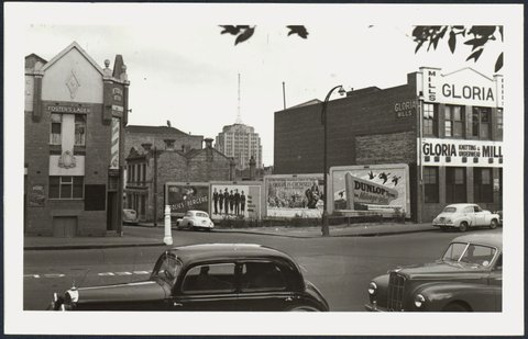 Spring St. looking from Lt. Lonsdale to Latrobe St, 1952–53
