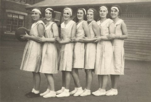 Kensington Methodist ladies basketball team; weddings; portraits of Lacey and Dolly Henderson, 1925–40