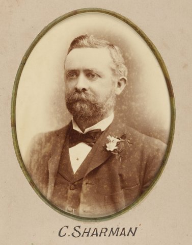 Framed photographs of Joseph Kilmartin and staff of the Camberwell Railway Station presented to Joseph Kilmartin Esq, 1900
