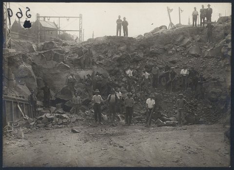 South Kensington to West Footscray, earthworks, 1927–28