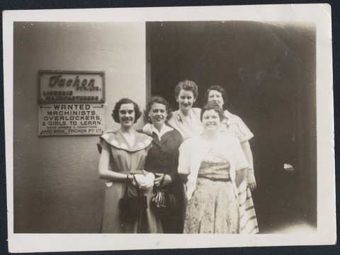 Photographs relating to Fachon Pty Ltd., Flinders Lane, Melbourne, 1953–54