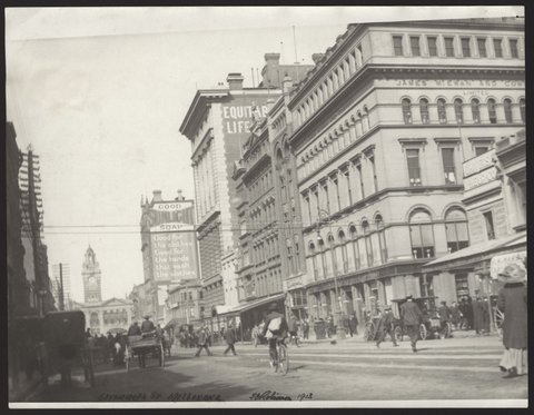 Elizabeth Street Melbourne, 1913