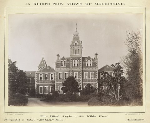 The Blind Asylum, St Kilda Road, 1898?