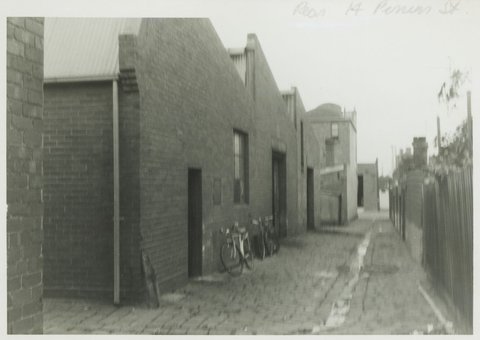 "Perrins Street rear, South Melbourne", 1967