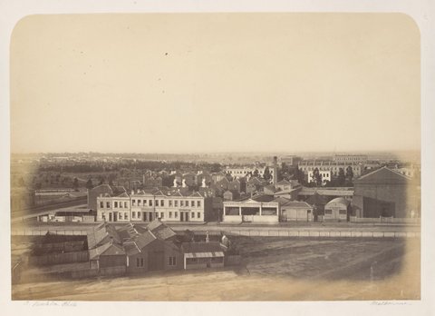 View of East Melbourne, c. 1861