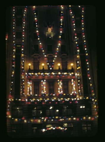 Coronation decorations in Melbourne, Victoria, 1953