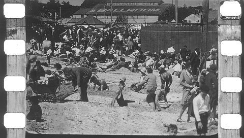 Views of the beach at Williamstown, Victoria, 1930–34